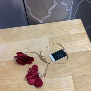 Red gold color bracelet